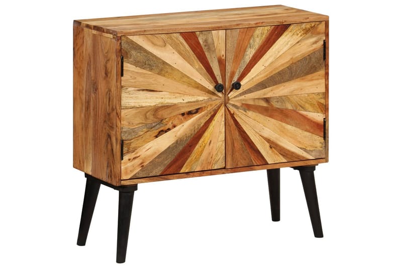 Skänk massivt mangoträ 85x30x75 cm - Brun - Förvaring - Förvaringsmöbler - Sideboard & skänk