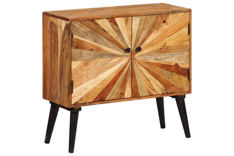 Skänk massivt mangoträ 85x30x75 cm - Brun - Förvaring - Förvaringsmöbler - Sideboard & skänk