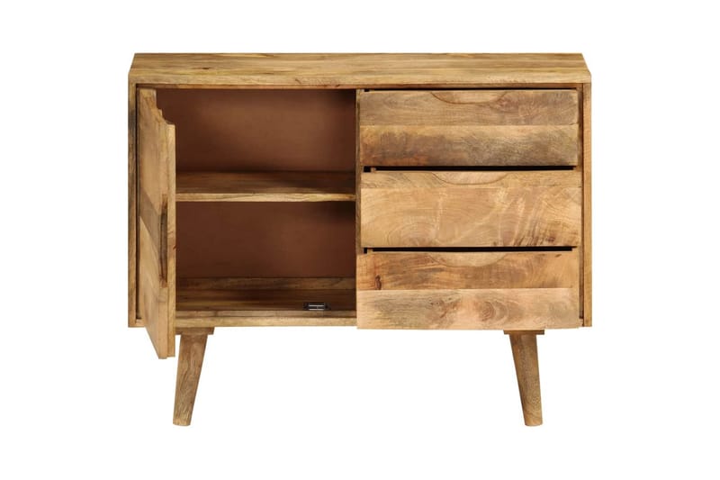 Skänk massivt mangoträ 90x30x69 cm - Brun - Förvaring - Förvaringsmöbler - Sideboard & skänk