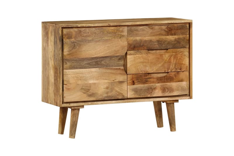 Skänk massivt mangoträ 90x30x69 cm - Brun - Förvaring - Förvaringsmöbler - Sideboard & skänk