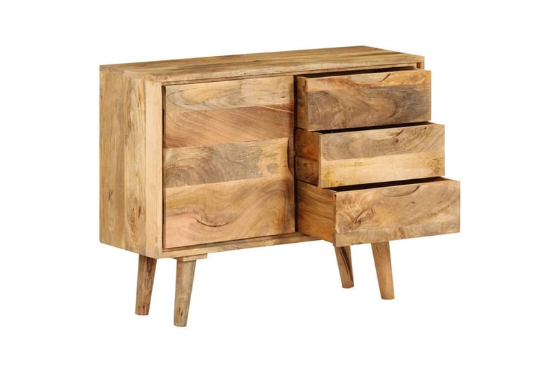 Skänk massivt mangoträ 90x30x69 cm - Brun - Förvaring - Förvaringsmöbler - Sideboard & skänk