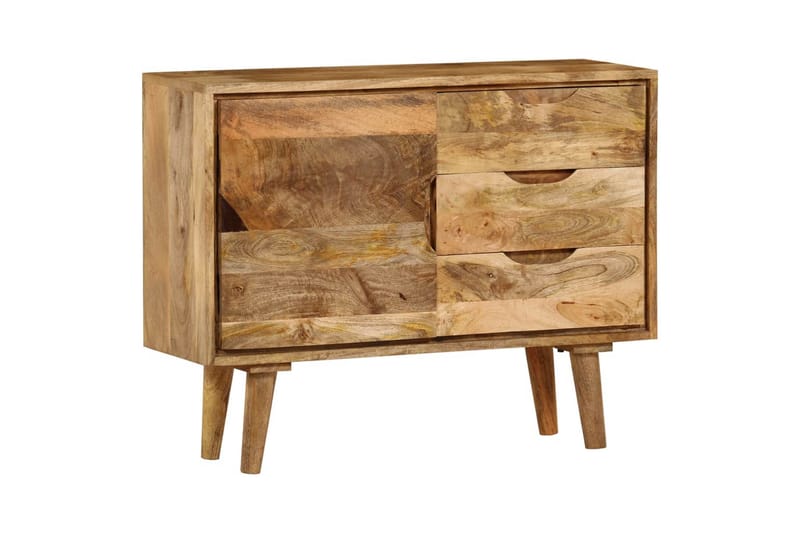 Skänk massivt mangoträ 90x30x69 cm - Brun - Förvaring - Förvaringsmöbler - Sideboard & skänk