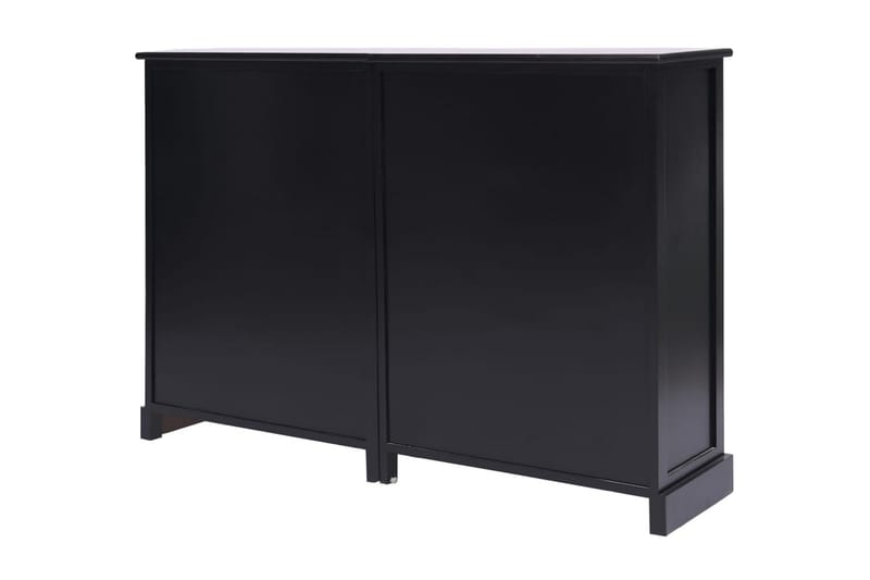 Skänk med 10 lådor svart 113x30x79 cm trä - Svart - Förvaring - Förvaringsmöbler - Sideboard & skänk