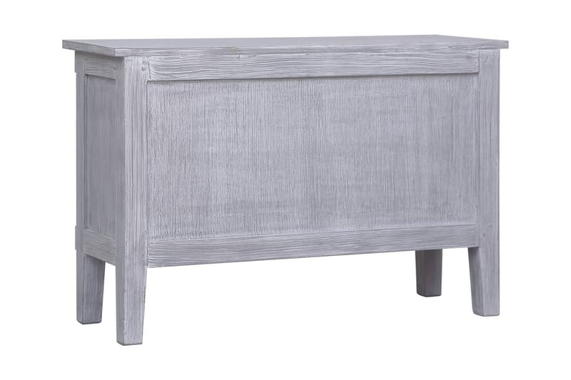 Skänk med 2 lådor 90x30x60 cm massiv mahogny - Grå - Förvaring - Förvaringsmöbler - Sideboard & skänk