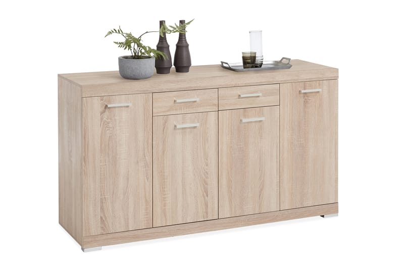 Skänk Rhonda 160 cm Låg - Ljus Ek - Förvaring - Förvaringsmöbler - Sideboard & skänk