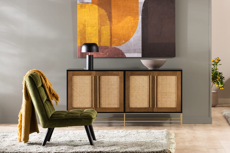 Skänk Shanell 160 cm - Brun - Förvaring - Förvaringsmöbler - Sideboard & skänk