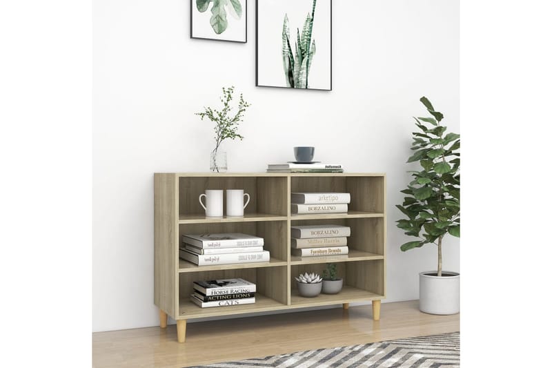 Skänk sonoma-ek 103,5x35x70 cm spånskiva - Ek - Förvaring - Förvaringsmöbler - Sideboard & skänk