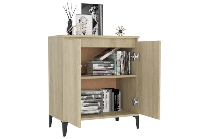 Skänk sonoma-ek 60x30x75 cm spånskiva - Ek - Förvaring - Förvaringsmöbler - Sideboard & skänk