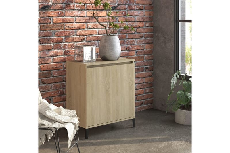 Skänk sonoma-ek 60x30x75 cm spånskiva - Ek - Förvaring - Förvaringsmöbler - Sideboard & skänk