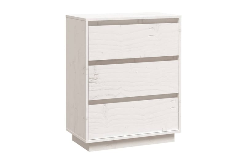 Skänk vit 60x34x75 cm massiv furu - Vit - Förvaring - Förvaringsmöbler - Sideboard & skänk