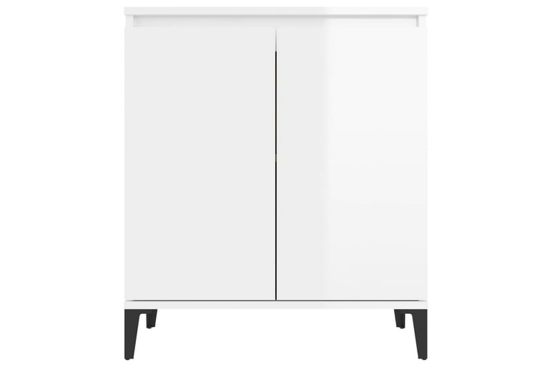 Skänk vit högglans 60x35x70 cm spånskiva - Vit högglans - Förvaring - Förvaringsmöbler - Sideboard & skänk