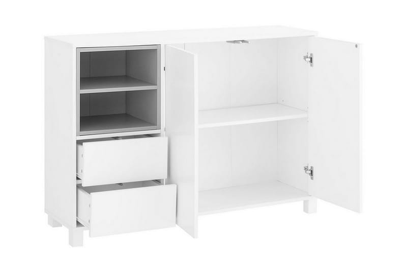 Skänk Paco 120 cm - Vit|Grå - Förvaring - Förvaringsmöbler - Sideboard & skänk