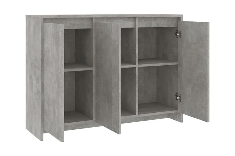 Skänk betonggrå 102x33x75 cm spånskiva - Betonggrå - Förvaring - Förvaringsmöbler - Sideboard & skänk