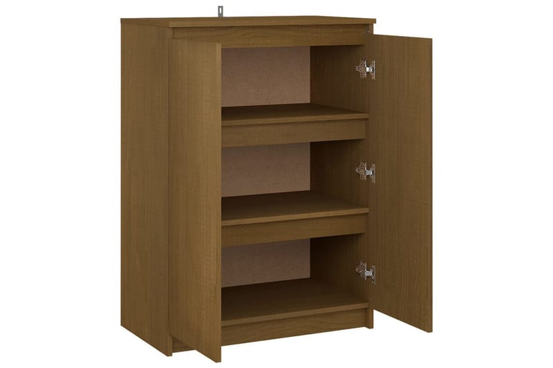 Skänk honungbrun 60x36x84 cm massivt furuträ - Brun - Förvaring - Förvaringsmöbler - Sideboard & skänk