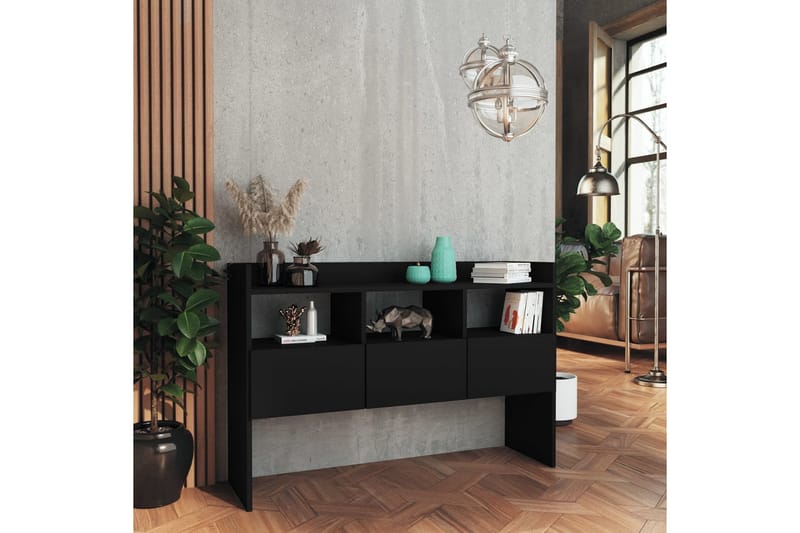 Skänk svart 105x30x70 cm spånskiva - Svart - Förvaring - Förvaringsmöbler - Sideboard & skänk