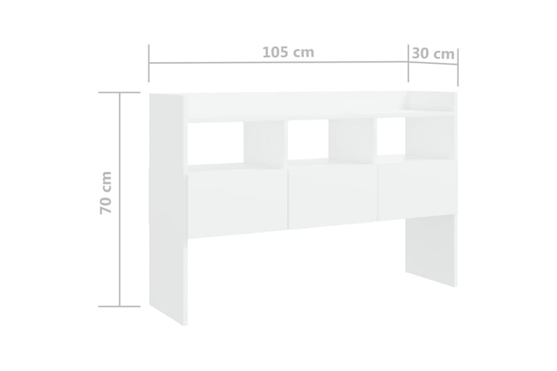 Skänk vit 105x30x70 cm spånskiva - Vit - Förvaring - Förvaringsmöbler - Sideboard & skänk