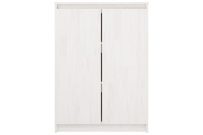 Skänk vit 60x36x84 cm massivt furuträ - Vit - Sideboard & skänk