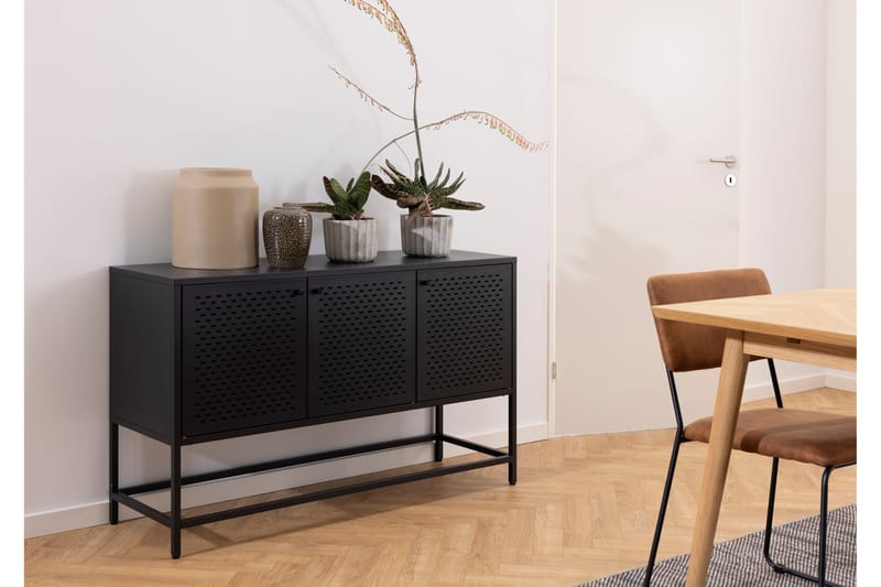 Skänk Wiester 125 cm - Svart - Förvaring - Förvaringsmöbler - Sideboard & skänk