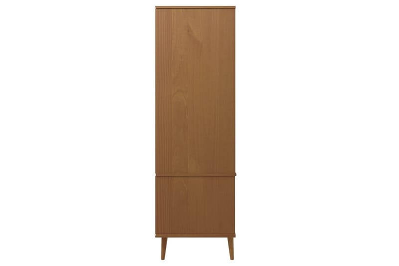 beBasic Garderob brun 90x55x175 cm massiv furu - Brown - Förvaring - Garderober & garderobssystem