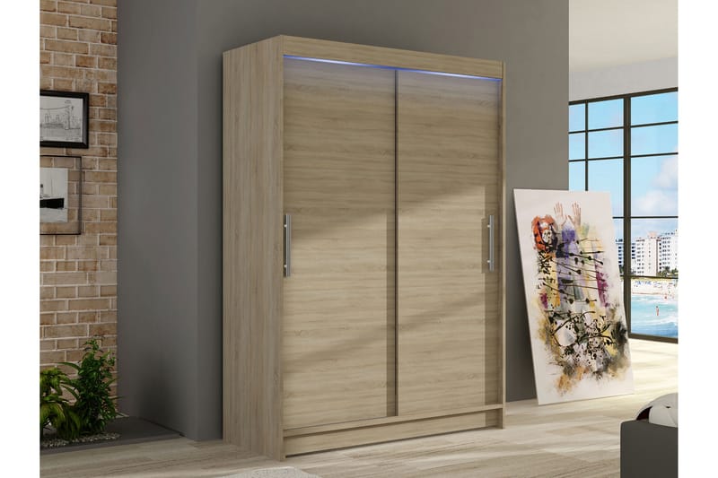 Estella Garderob 120x200 cm - Beige - Förvaring - Garderober & garderobssystem