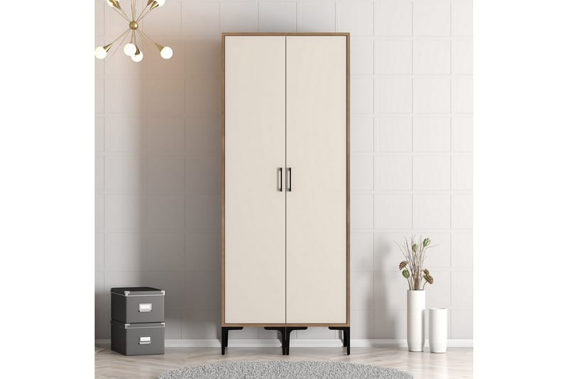 Garderob Kumsal 80 cm - Cream - Förvaring - Garderober & garderobssystem