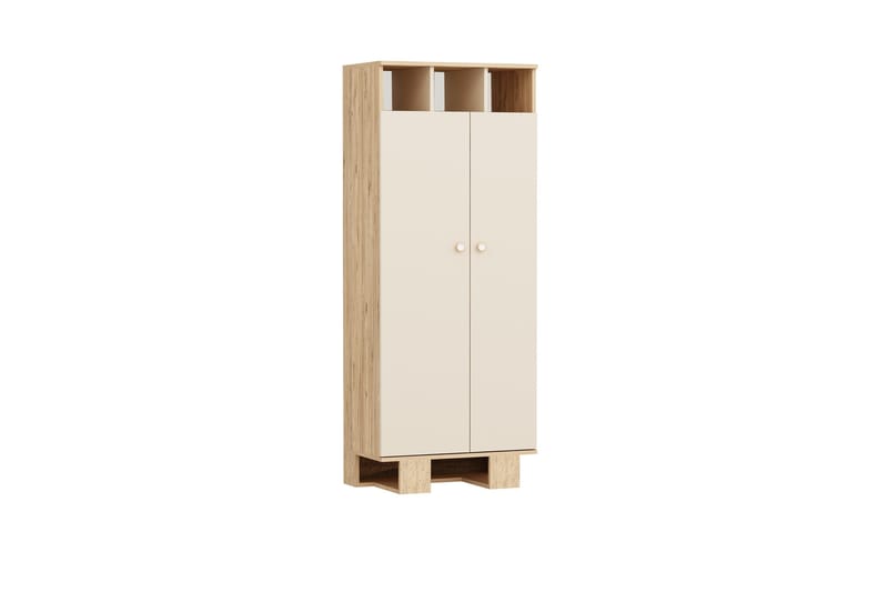 Garderob Sneker 75x173 cm - Brun/Beige - Förvaring - Garderober & garderobssystem