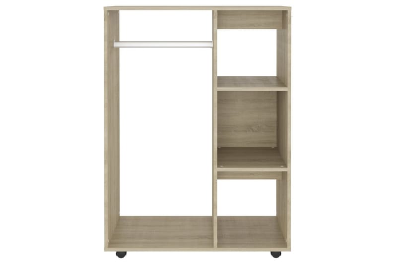 Garderob sonoma-ek 80x40x110 cm spånskiva - Brun - Förvaring - Garderober & garderobssystem