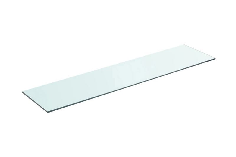 Hyllplan glas genomskinlig 90x20 cm - Transparent - Hyllplan till garderob - Hyllplan & hyllkonsol