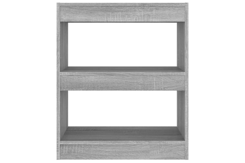 beBasic Bokhylla/Rumsavdelare grå sonoma-ek 60x30x72 cm - Grey - Förvaring - Hylla - Bokhylla