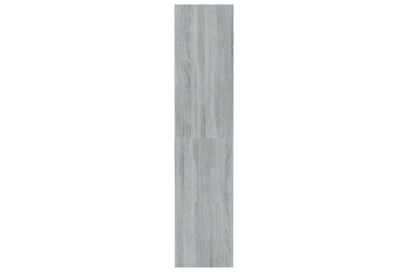 beBasic Bokhylla/Rumsavdelare grå sonoma-ek 80x30x135cm konstruerat trä - Grey - Förvaring - Hylla - Bokhylla