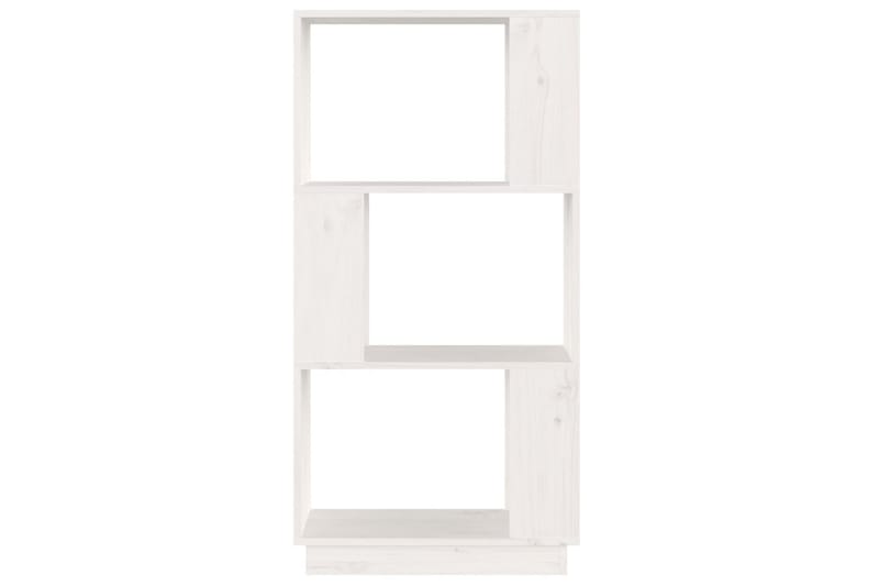 beBasic Bokhylla/rumsavdelare vit 51x25x101 cm massiv furu - White - Förvaring - Hylla - Bokhylla