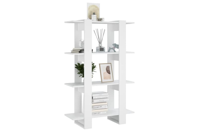 beBasic Bokhylla/Rumsavdelare vit 80x30x123,5 cm - White - Förvaring - Hylla - Bokhylla