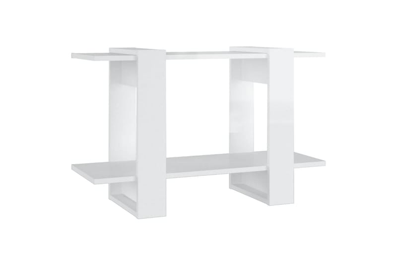 beBasic Bokhylla/Rumsavdelare vit högglans 80x30x51 cm - White - Förvaring - Hylla - Bokhylla