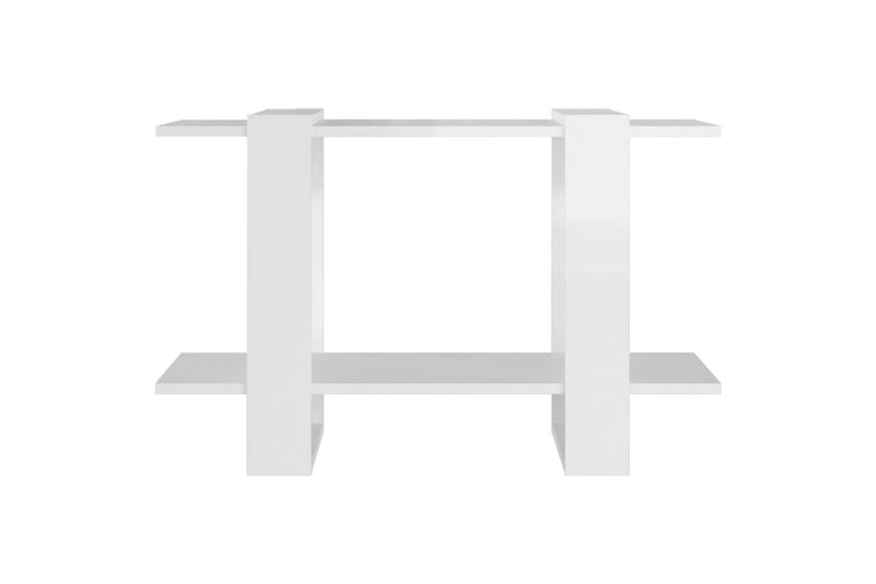 beBasic Bokhylla/Rumsavdelare vit högglans 80x30x51 cm - White - Förvaring - Hylla - Bokhylla