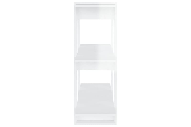 beBasic Bokhylla/Rumsavdelare vit högglans 80x30x87 cm - White - Förvaring - Hylla - Bokhylla