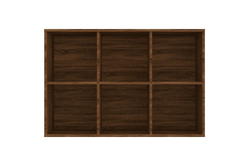 beBasic Bokhylla/skänk rökfärgad ek 66x30x98 cm konstruerat trä - Brown - Förvaring - Hylla - Bokhylla