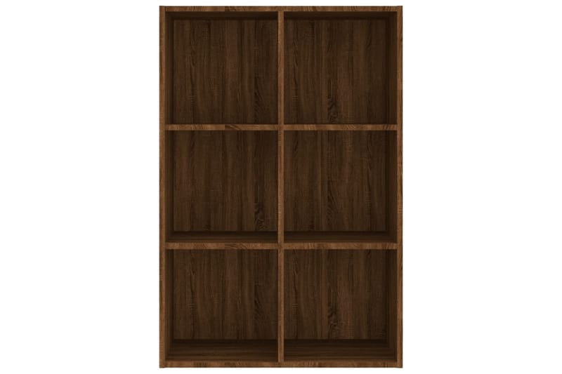 beBasic Bokhylla/skänk rökfärgad ek 66x30x98 cm konstruerat trä - Brown - Förvaring - Hylla - Bokhylla