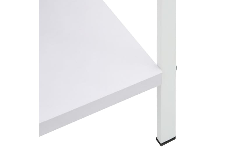 Bokhylla 4 hyllplan vit 60x27,6x124,5 cm spånskiva - Vit - Förvaring - Hylla - Bokhylla