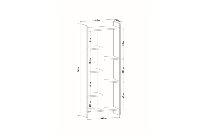 Bokhylla Edensia 63x25 cm - Natur - Förvaring - Hylla - Bokhylla