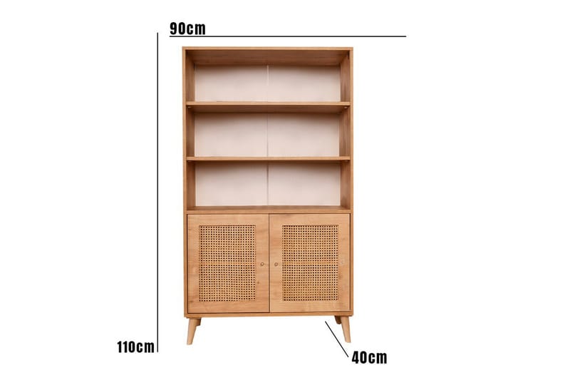 Bokhylla Hazeran 40 cm - Ek - Förvaring - Hylla - Bokhylla