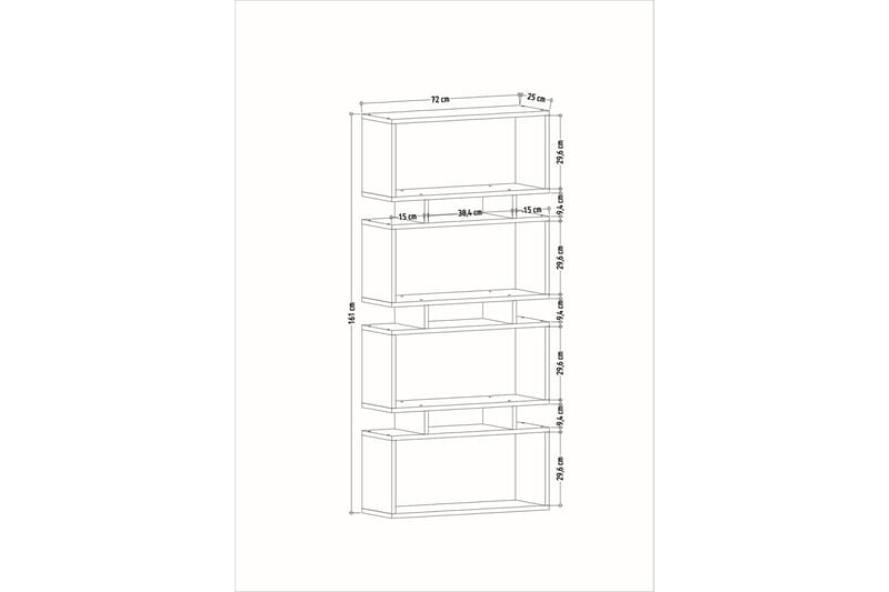 Bokhylla Leadgate 72x25 cm - Antracit - Förvaring - Hylla - Bokhylla