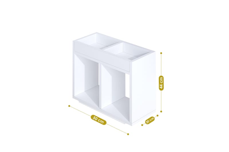 Bokhylla Haim 50 cm - Vit - Förvaring - Hylla - Bokhylla