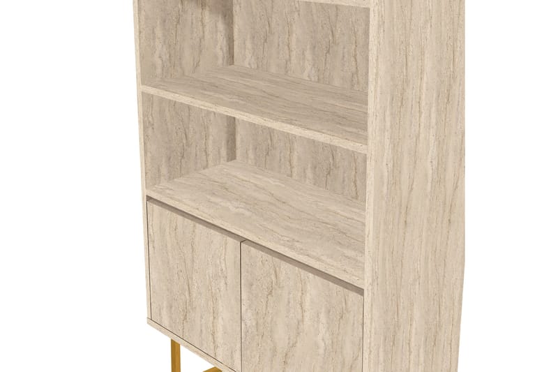 Bokhylla Laxus 80 cm - Beige - Förvaring - Hylla - Bokhylla