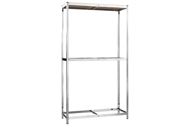 beBasic Däckställ 2 hyllplan silver 4 st 110x40x180 cm stål - Silver - Förvaring - Hylla - Förvaringshylla - Lagerhylla