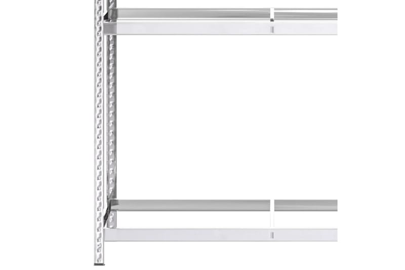 beBasic Däckställ 2 hyllplan silver 4 st 110x40x180 cm stål - Silver - Förvaring - Hylla - Förvaringshylla - Lagerhylla