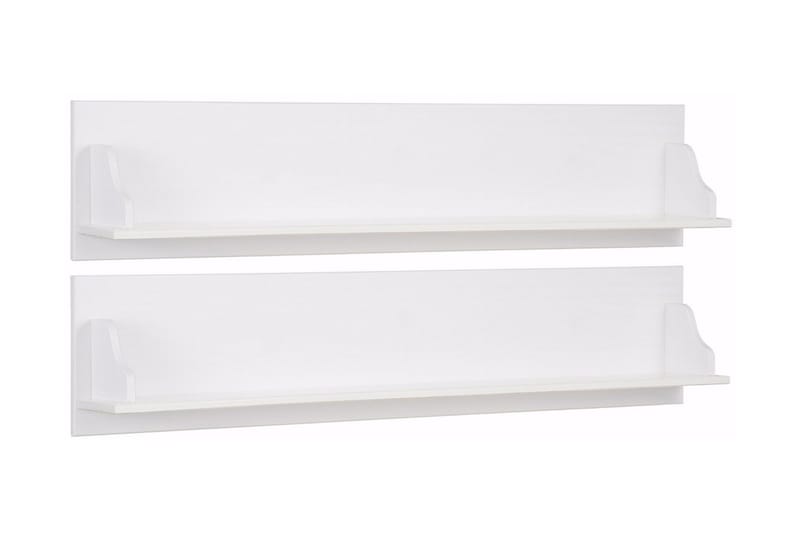 Vägghylla Moana 120 cm 2-pack - Vit - Hyllsystem