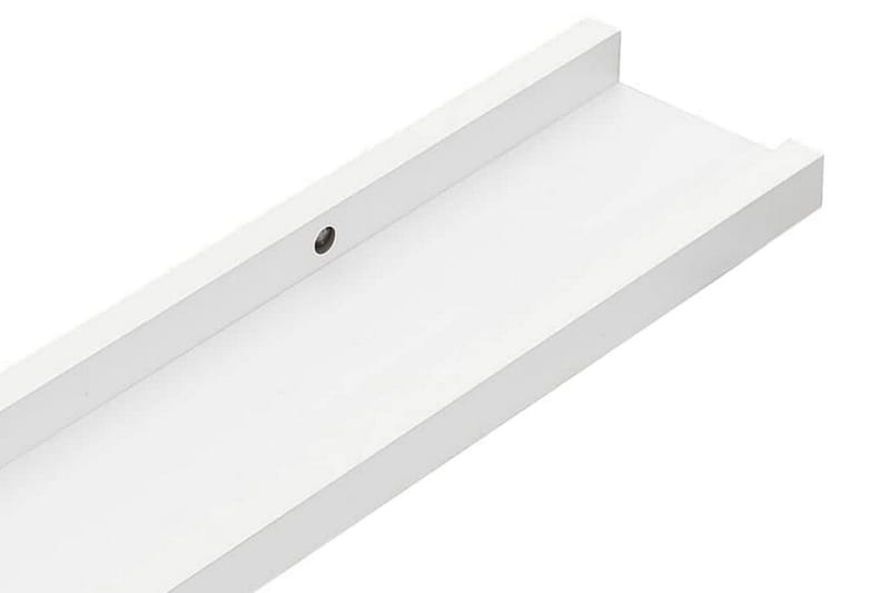 Tavellister 2 st vit 40x9x3 cm MDF - Vit - Förvaring - Hylla - Tavelhylla & tavellist