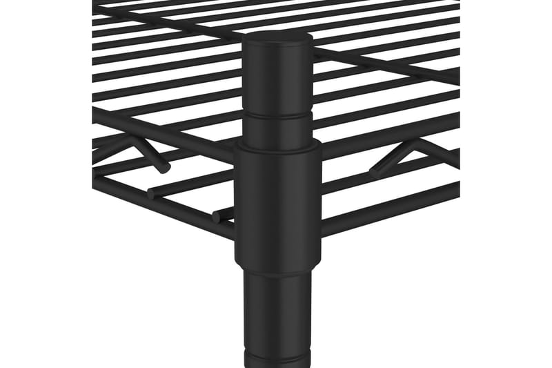 Förvaringshylla med 3 hyllplan 60x35x76 svart 150 kg - Svart - Förvaring - Hylla - Vägghylla