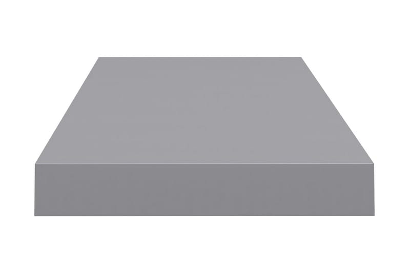 Svävande vägghylla grå 60x23,5x3,8 cm MDF - Grå - Vägghylla - Väggförvaring