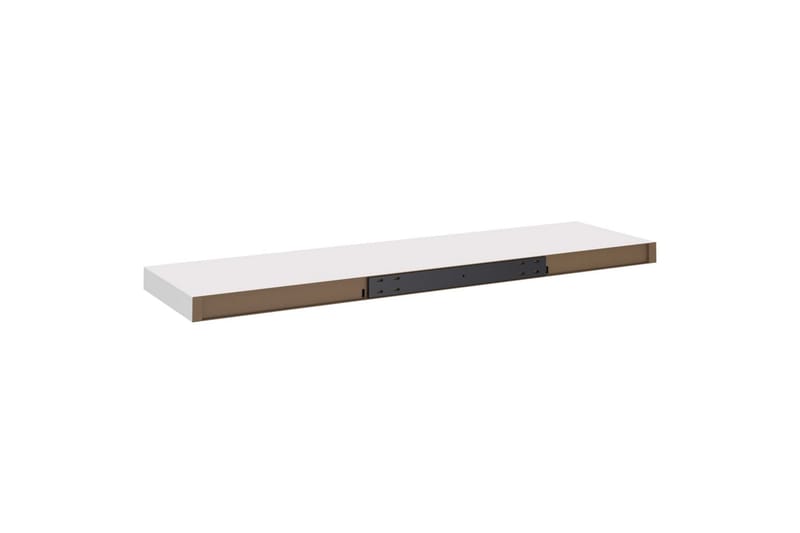 Svävande vägghylla vit 90x23,5x3,8 cm MDF - Vit - Förvaring - Hylla - Vägghylla